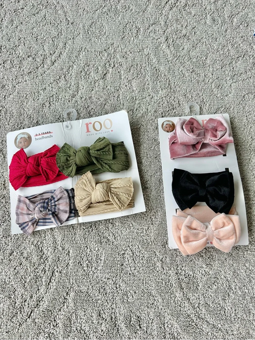 🎀 Girl Bow Headbands Set NWT - Multi-Color